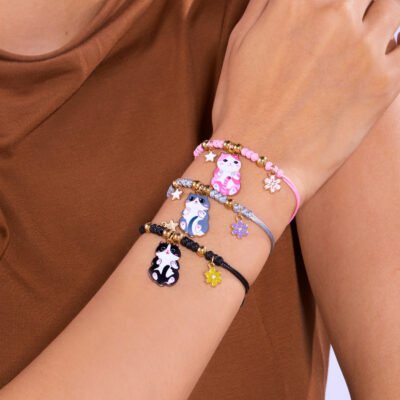 Cat Bracelet Women’s Cute Fashion Pendant Woven